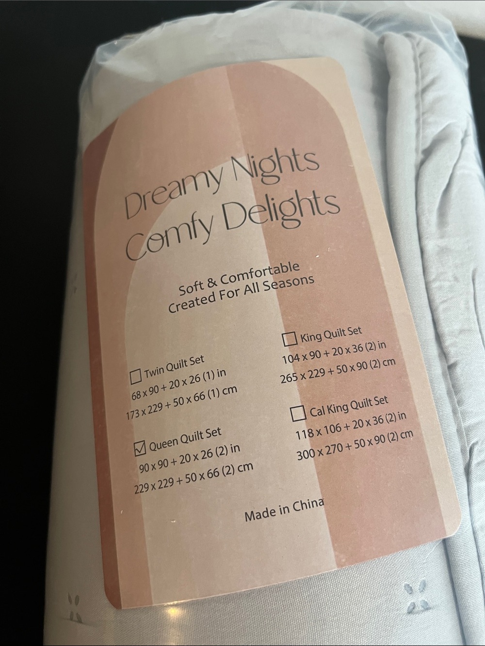 Dreamy Nights Comfy Delights Bedding Set - Queen - Picture 3 of 3